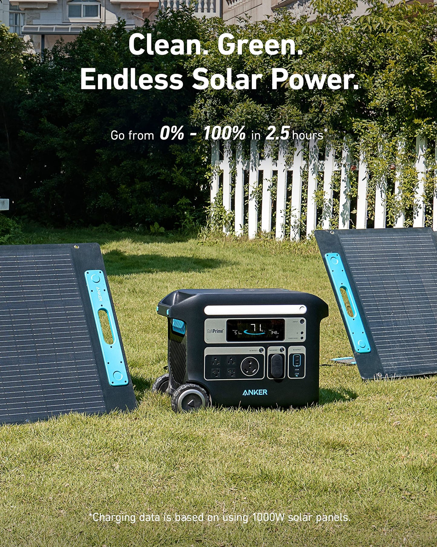 Anker PowerHouse 767 - Estación de energía portátil, generador solar de 2400 W con 6 baterías LiFePO4 de vida útil más larga, generador GaNPrime PowerHouse 2048 Wh para el hogar, campamento al aire libre, caravana (panel solar opcional)