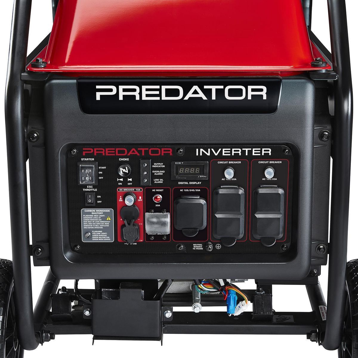 Generador inversor Predator de 8750 vatios con tecnología CO SECURE