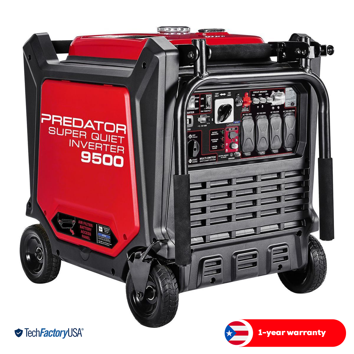 Generador inverter Predator 9500W Super Quiet - tecnología CO SECURE®