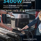 EF ECOFLOW DELTA Pro 7.2KWh/3600W Home Backup Power, Solar Generator with DELTA Pro Smart Extra Battery, Portable Power Station With Handle&Wheels for Home Backup Outdoors RV High-Power Appliances Emergency