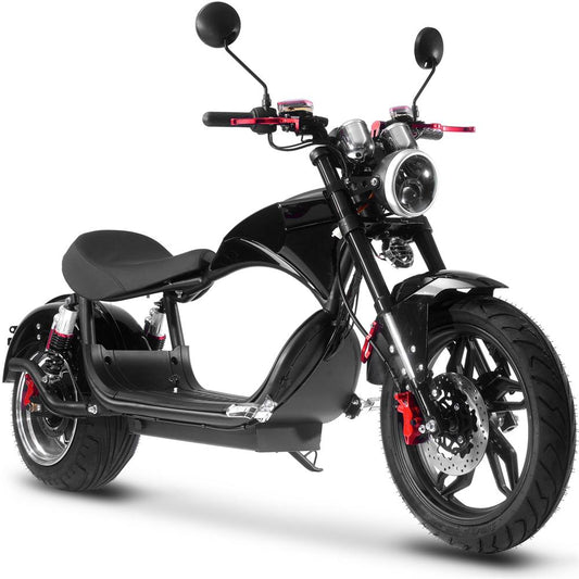 New 2023 Electric Scooter  Raven 60v 30ah 2500w Lithium (Black)