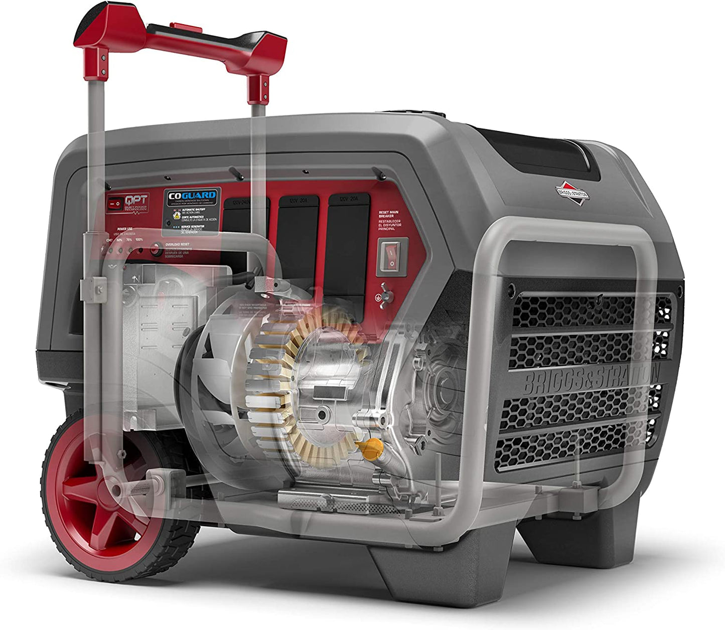 Generador inversor serie Briggs &amp; Stratton Q6500 Quiet Power | CO Guard, 6500 vatios de arranque