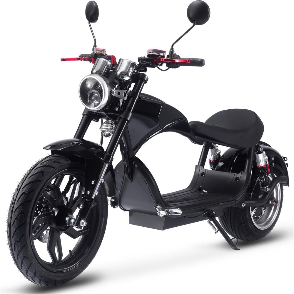 New 2023 Electric Scooter  Raven 60v 30ah 2500w Lithium (Black)